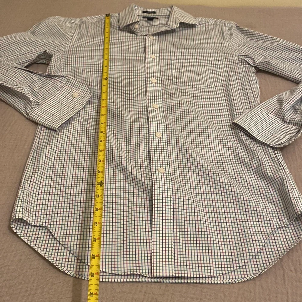 J. Crew THOMSON Blue and White Checkered Button Down Shirt. Size S